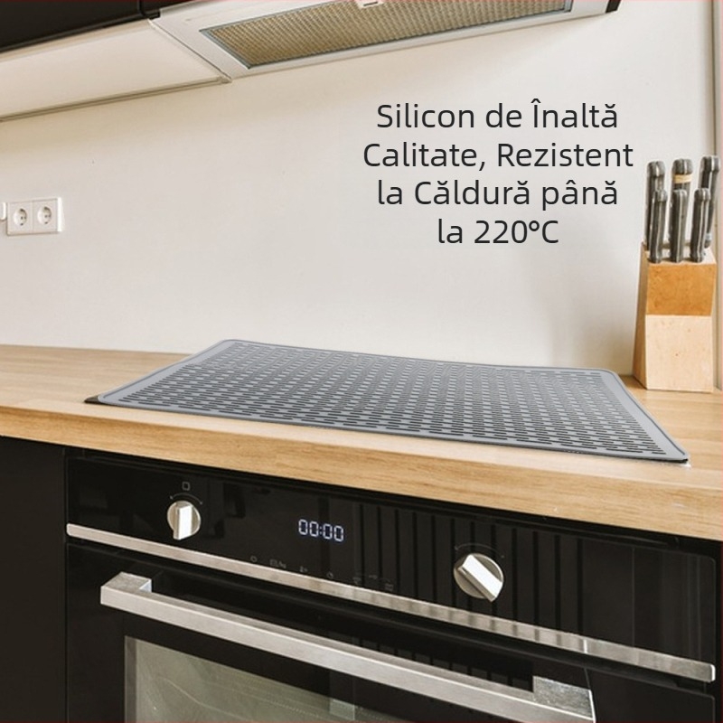 Taimei covoraș din silicon pentru blat, covoraș de drenaj multifuncțional pentru plite cu inducție, forme rotundă/pătrată/neobișnuită, origine Dongguan, lansat în 2024