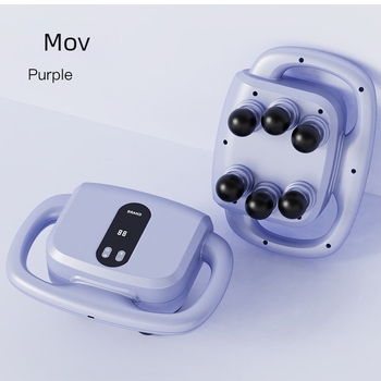 Masaj fascia cu șase capete – motor cu perii, ecran LCD, reglaj pe mai multe niveluri, oprire inteligentă, baterie încorporată 1200–2000mAh, autonomie 3–6 h, zgomot 36–45 dB