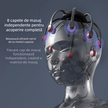 Masajor pentru cap în formă de caracatiță – reîncărcabil, control prin buton, vibrație în 4 trepte, model JX-001