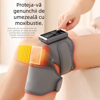 Masajor de genunchi fără fir cu încălzire — 3.7V, 7W, 45–65°C, 270 g, masaj multipunct