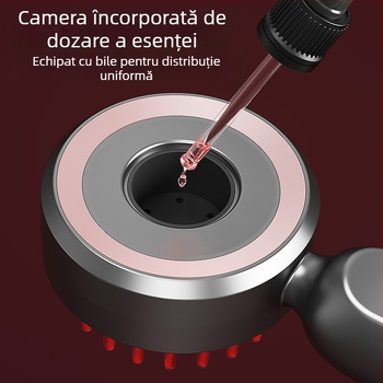 Pieptene pentru masajul scalpului, alimentare USB, vibrație, 3 trepte, model KX-330