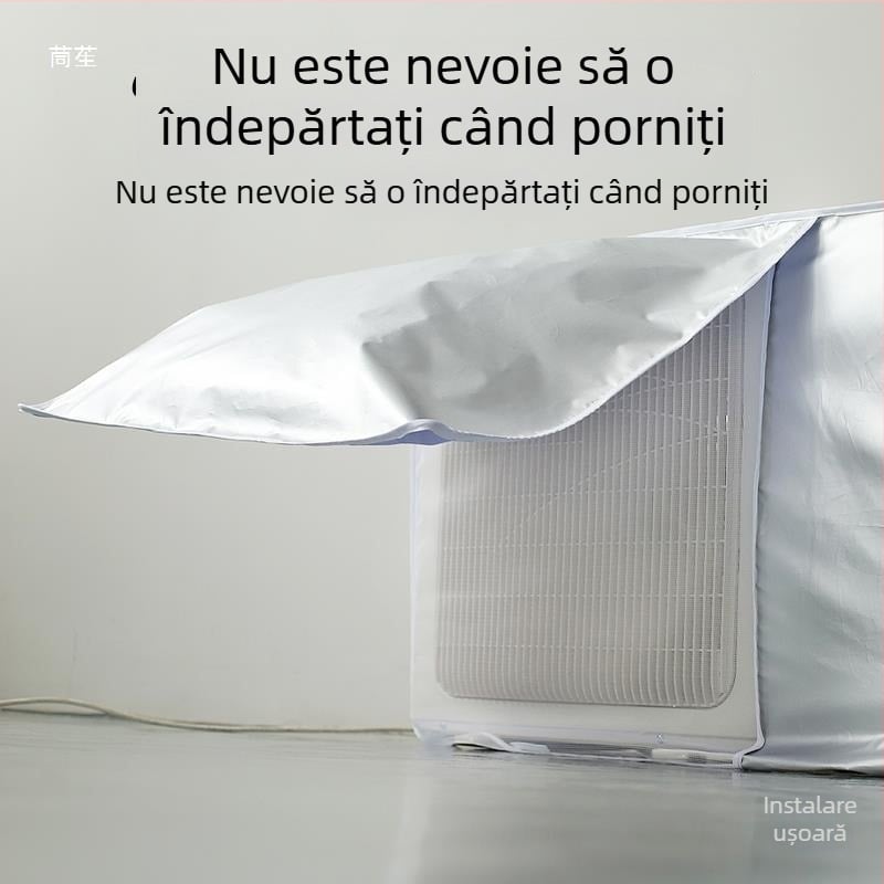 Capac exterior pentru unitatea de climatizare montată pe perete, protecție împotriva prafului și intemperiilor, protecție UV, compatibil cu 1,5–3 HP