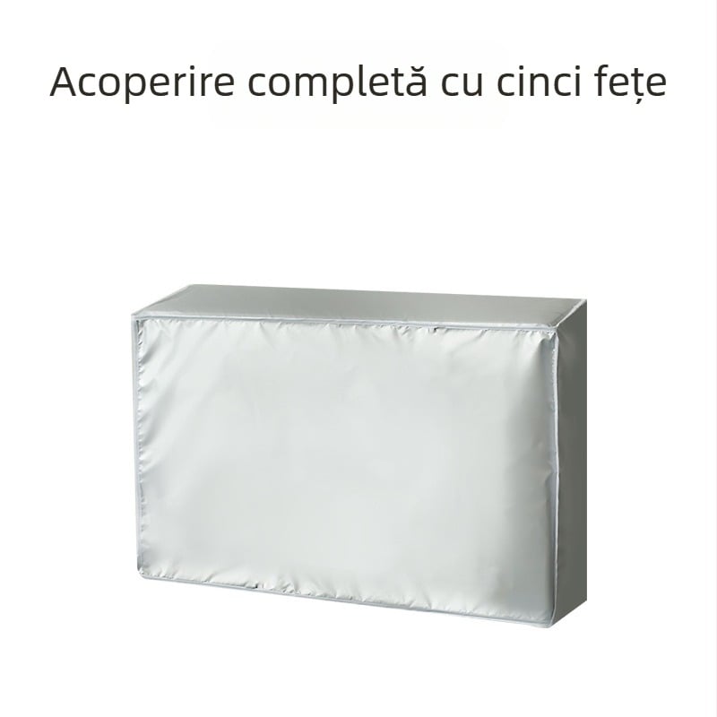 Capac exterior pentru unitatea de climatizare montată pe perete, protecție împotriva prafului și intemperiilor, protecție UV, compatibil cu 1,5–3 HP