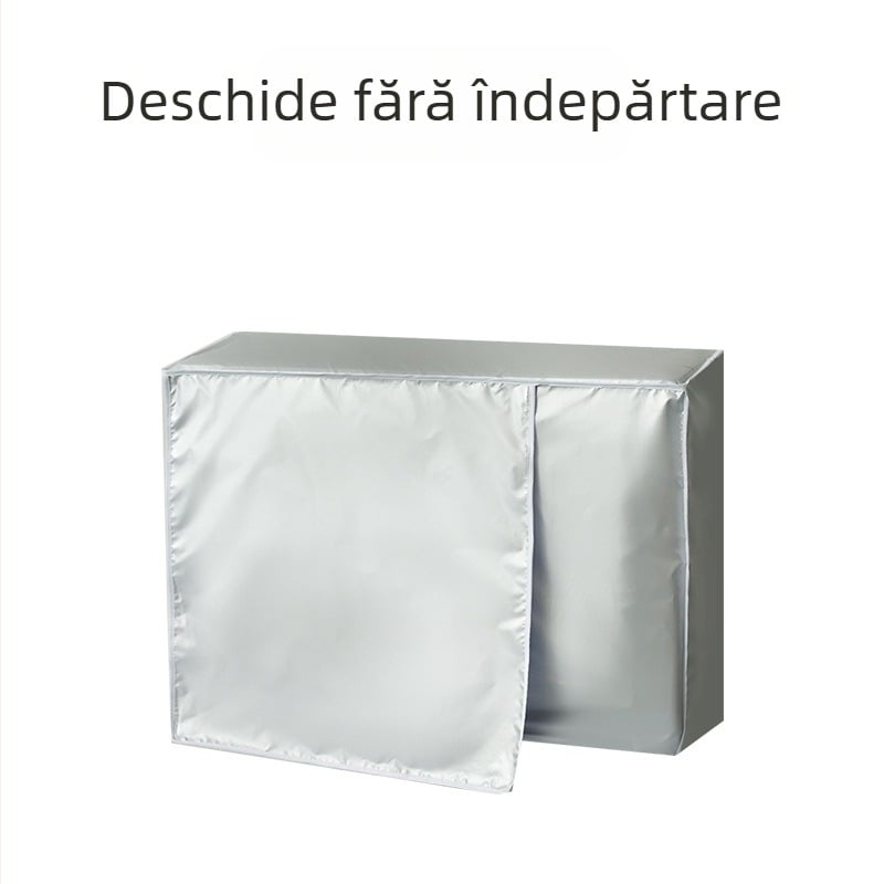 Capac exterior pentru unitatea de climatizare montată pe perete, protecție împotriva prafului și intemperiilor, protecție UV, compatibil cu 1,5–3 HP