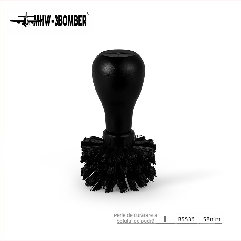 Perie de curățare a vasului de pudră pentru mânerul cafetierii | ABS | Simplitate modernă | Stil simplu | Potrivire universală