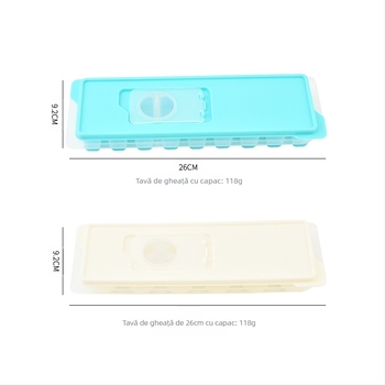 Tavă de cuburi de gheață din silicon pentru uz casnic — demoulding ușor, design modern, înghețare rapidă