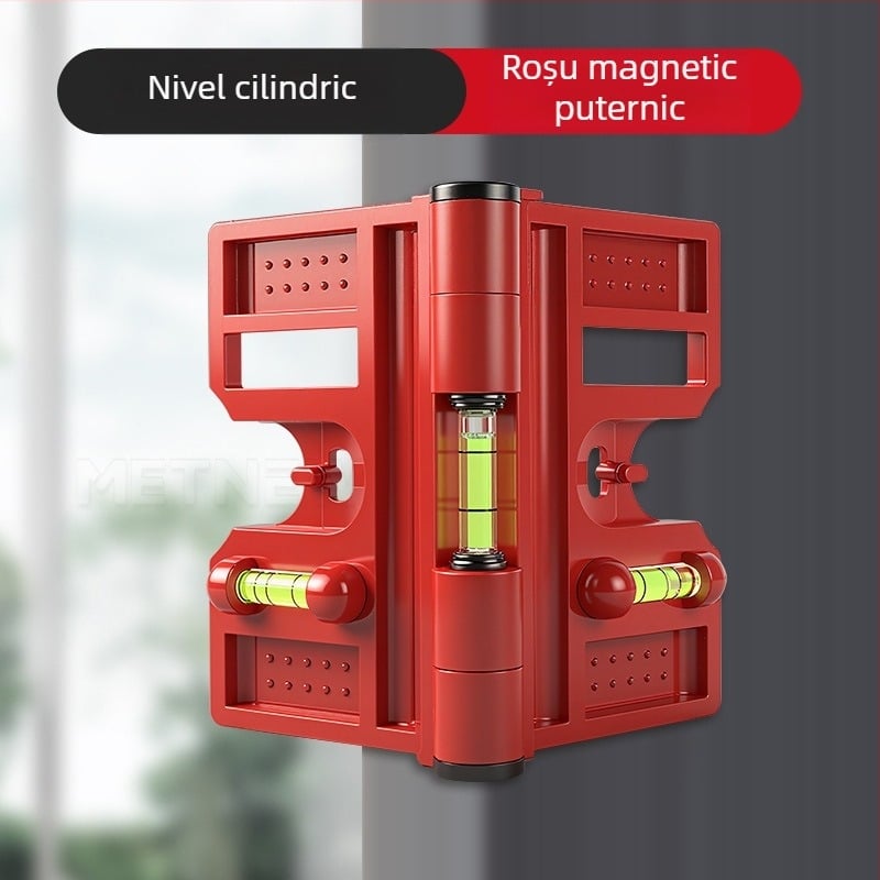 Nivelator multifunctional pentru coloane, țeavă verticală pliabilă și balustradă, unealtă de instalare din oțel de înaltă precizie (Level gauge)