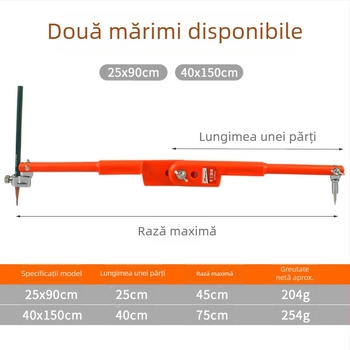 Compas de tâmplă și ghid de marcaj; construcție din oțel inoxidabil; pentru marcare precisă; tip: calibru