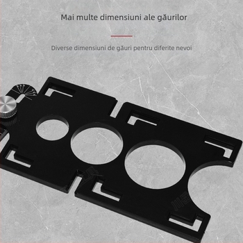 Ruletă pliabilă cu șase segmente pentru găuri de plăci, instrument universal de poziționare a zidăriei, riglă unghiulară, aliaje de aluminiu