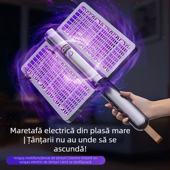 Dispozitiv electric pentru țânțari patru în unu, rotativ la 360°, pliabil, reîncărcabil, lampă de noapte, acoperire 11–20 m²