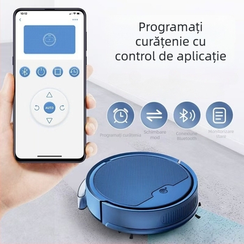 Robot de curățare all-in-one: aspirare, măturare și spălare; Model 888, navigare aleatorie, 3.7V USB 9W, aspirație sub 1000 Pa, acoperire 70–90 m², autonomie 0–60 min