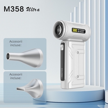 Ventilator USB mini portabil pentru exterior, cu flux de aer turbo de înaltă viteză