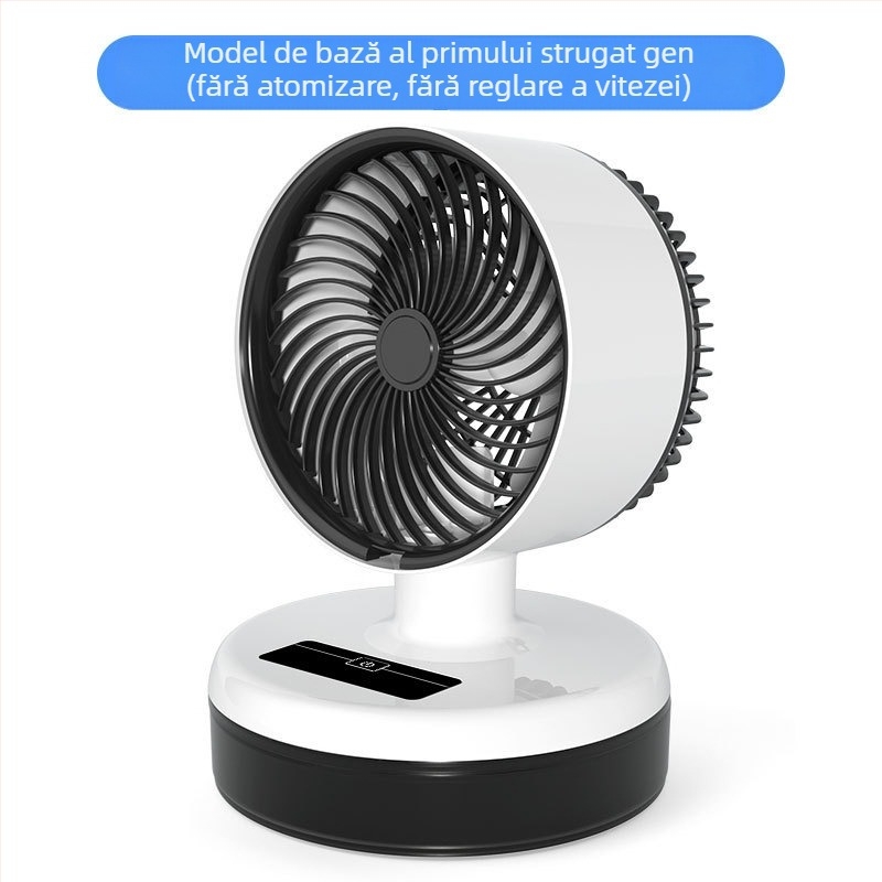 Ventilator USB de birou pliabil pentru circulația aerului, silențios, design turbina, 3 trepte, 21×21×32 cm