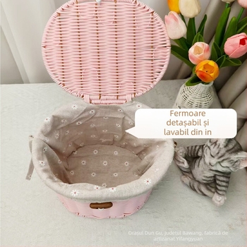 Cutie cadou din metal, aspect de ratan, stil chinezesc nou, personalizabilă