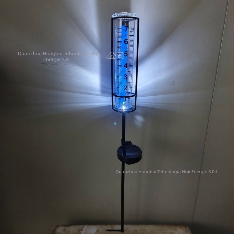 Pluviometru din plastic cu cupă de măsurare, scară de 7 inci, model B001, greutate 0,1 kg, pentru utilizare în exterior