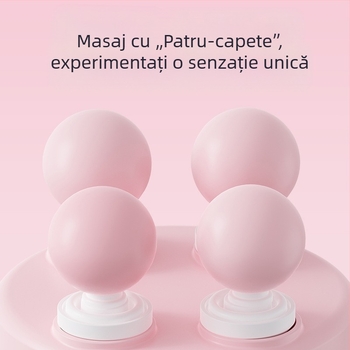 Masaj electric cu patru capete, motor fără perii, 5+ trepte, baterie încorporată 2000-4000 mAh, funcționare silențioasă