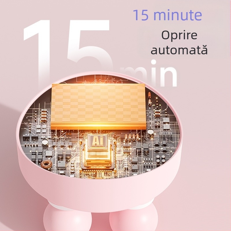 Masaj electric cu patru capete, motor fără perii, 5+ trepte, baterie încorporată 2000-4000 mAh, funcționare silențioasă