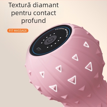 Masaj manual cu bilă fascială — silicon+ABS, vibrație 3D, masaj pentru întreg corpul, încărcare USB, autonomie de 150 de minute
