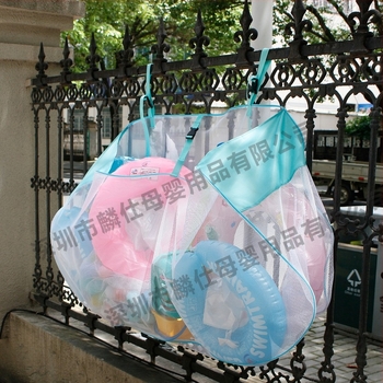 Geantă din plasă țesută din plastic pentru gardul piscinei, capacitate mare de depozitare pentru inelelor și mingilor de înot, sigilare automată, material PP, încărcare 1-10