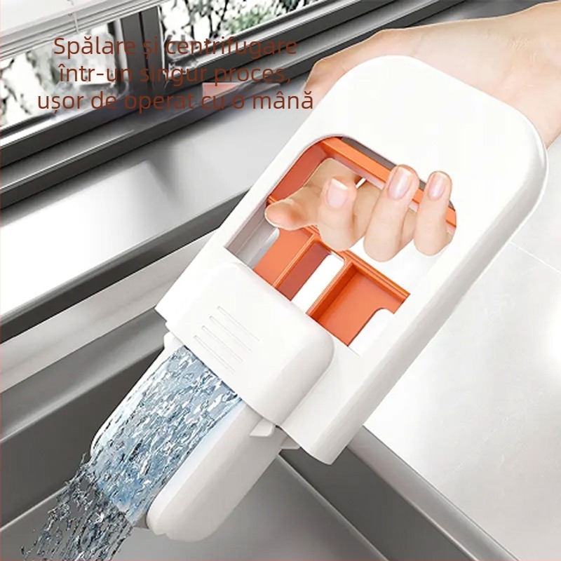 Mop Mini Manual - Mop cu burete absorbant pentru uz casnic, Crown Brand, metal, lansat în 2025, potrivit pentru pisici