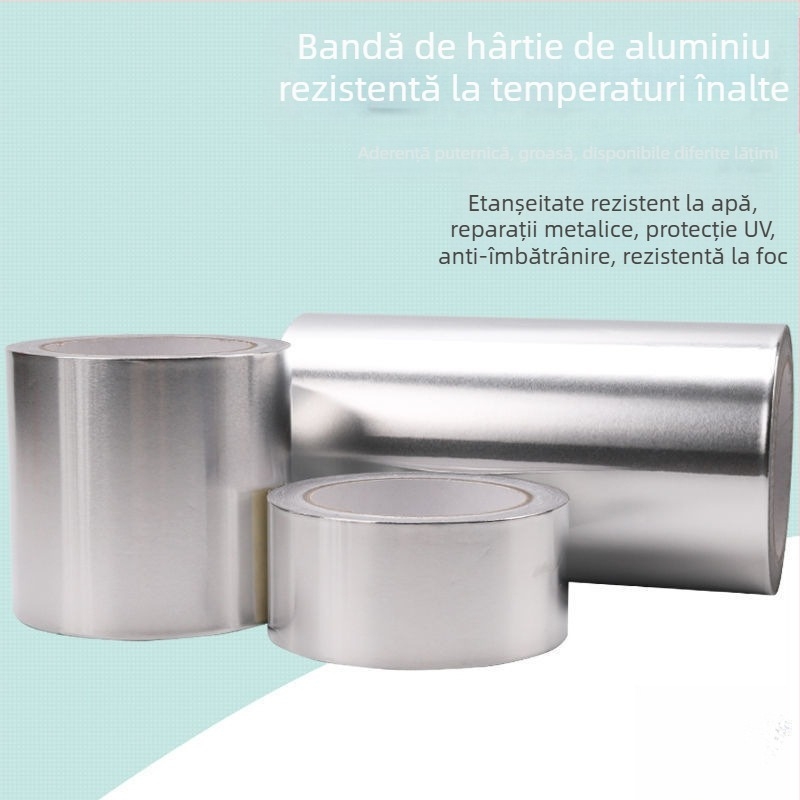 Bandă din folie de aluminiu pentru grătar — izolație îngroșată, etanșă, hârtie de folie de aluminiu pentru repararea oalei