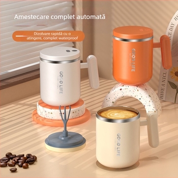 Cupă funcțională cu amestecare, perete dublu, 300 g, material PP, personalizare disponibilă