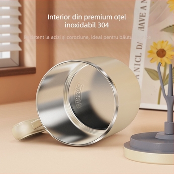 Cupă funcțională cu amestecare, perete dublu, 300 g, material PP, personalizare disponibilă