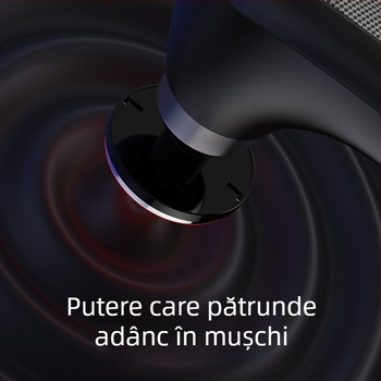 Aparat de masaj fascia cu motor cu peri; design pliabil; eliberare caldă/rece; 6+ capete de masaj; baterie încorporată 1200–2000 mAh, autonomie 1–3 h