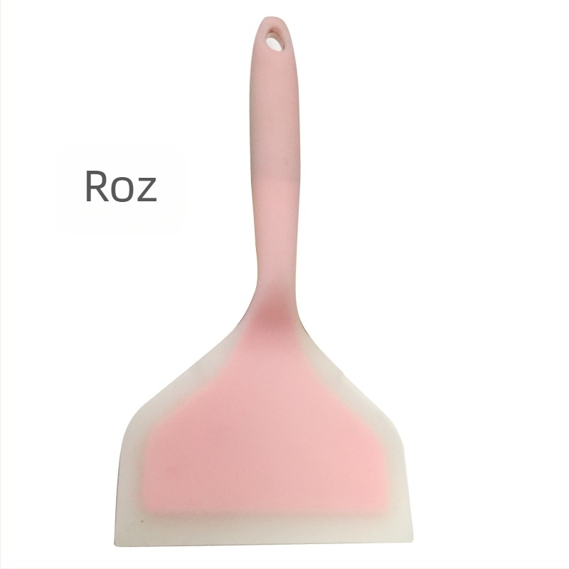 Spatulă de gătit din silicon - antiaderentă, rezistentă la temperaturi înalte, antiderapantă, protecție împotriva arsurilor, mâner din silicon învelit în plastic; personalizabil