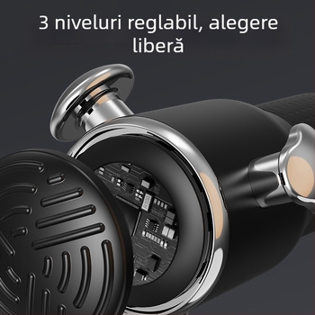 Masajer fascie cu motor brushless, ecran LCD, 3 trepte de viteză, 3 capete, baterie încorporată 1200–2000 mAh (3–6 h)
