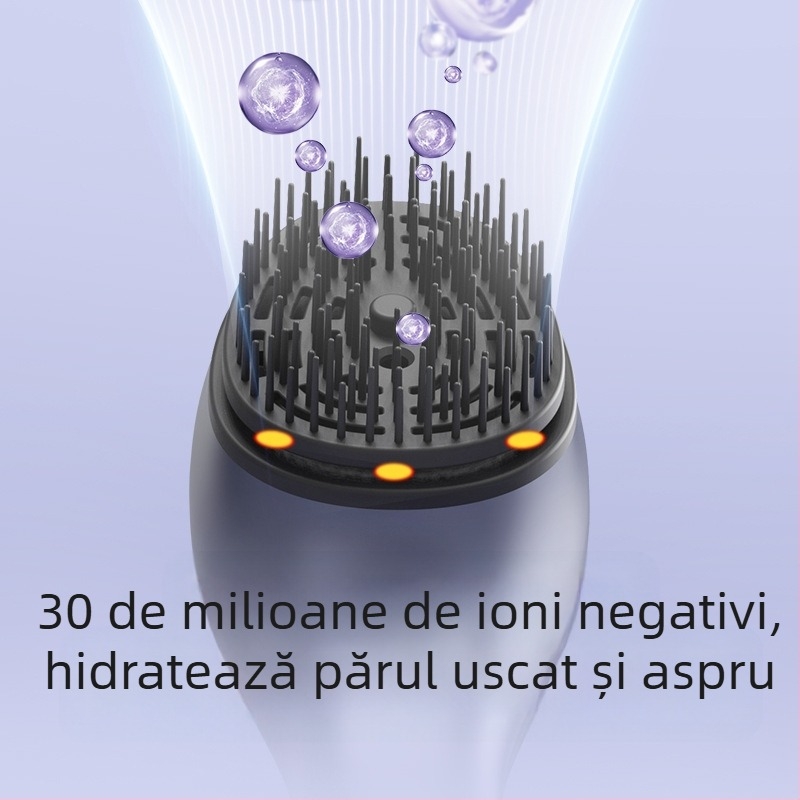 Masajer electric pentru scalp – reîncărcabil, control prin buton, vibrație în 3 trepte, model YHL-818