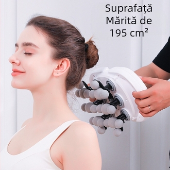 Masaj fascial cu 22 capete, baterie încorporată 1200–2000 mAh, ecran LCD, viteze multiple, 6+ capete, zgomot redus