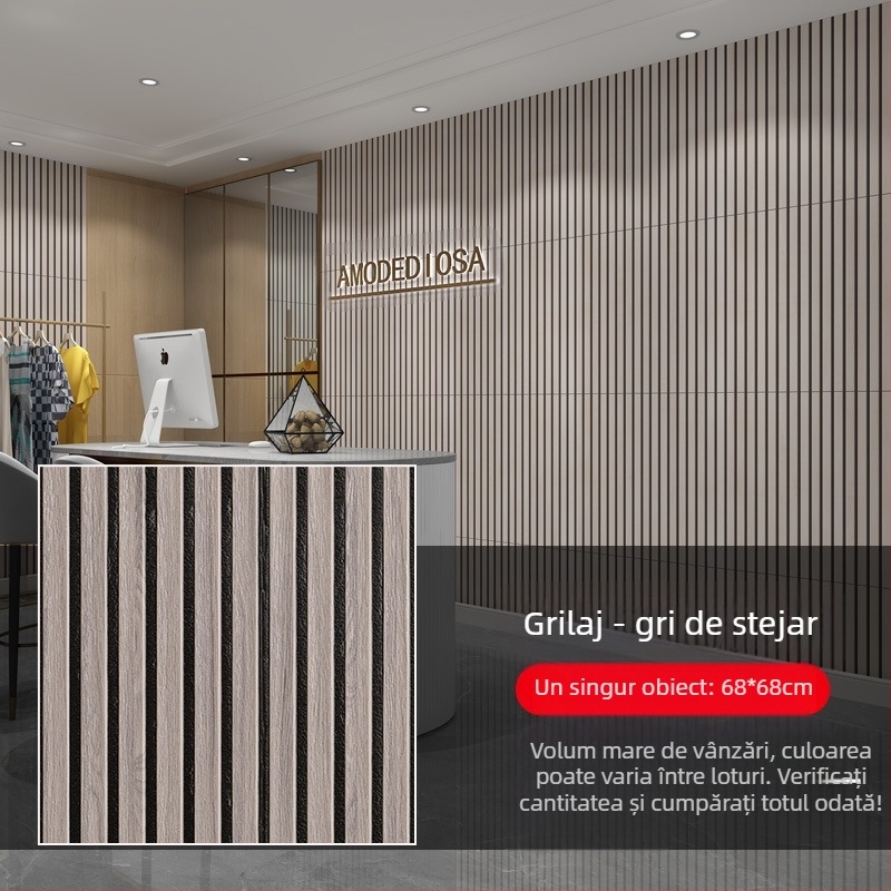 Panou decorativ autoadeziv din spumă XPE cu model în dungi pentru fundal TV; 1 bucată; rezistent la apă, umiditate, ulei, murdărie; stil modern, simplu, decorare 3D pentru perete; potrivit pentru living, dormitor, restaurant, hol