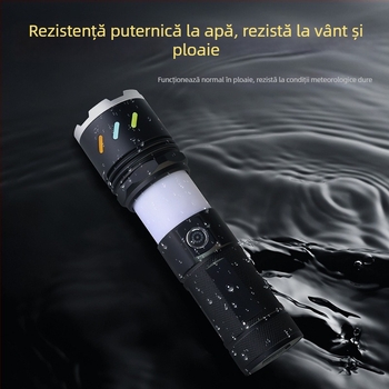 Lumină de camping Xintu din aliaj de aluminiu, 4500mAh, 30W LED, zoom telescopic, rotație 360°, încărcare manuală