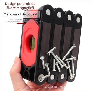 Riglă pliabilă magnetică portabilă pentru marcarea precisă a pereților