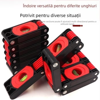 Riglă pliabilă magnetică portabilă pentru marcarea precisă a pereților