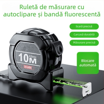 Ruletă din oțel cu blocare automată, rezistentă la uzură, anti-cadere, fluorescentă