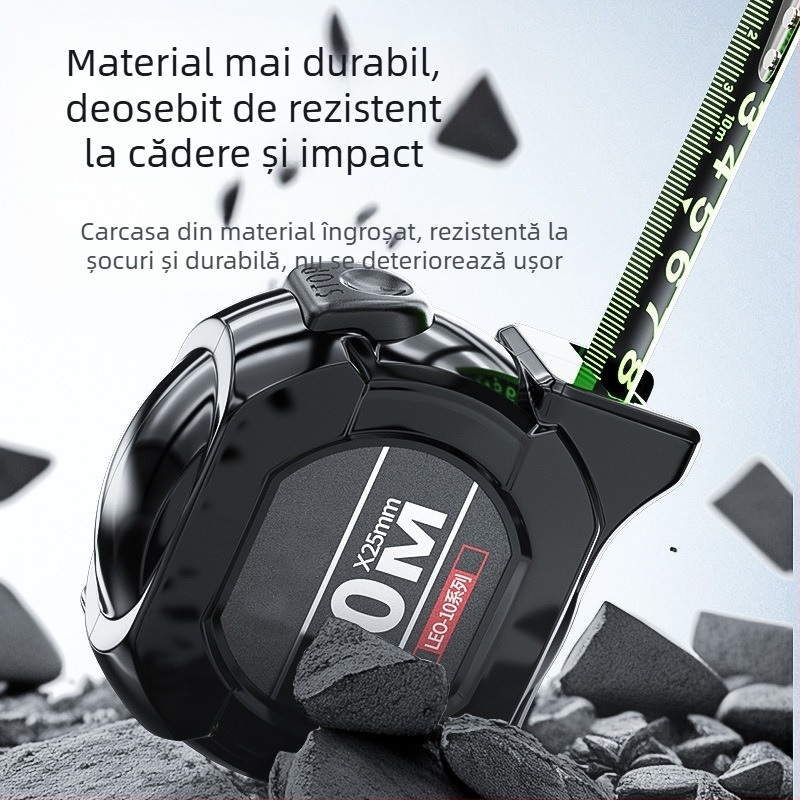 Ruletă din oțel cu blocare automată, rezistentă la uzură, anti-cadere, fluorescentă