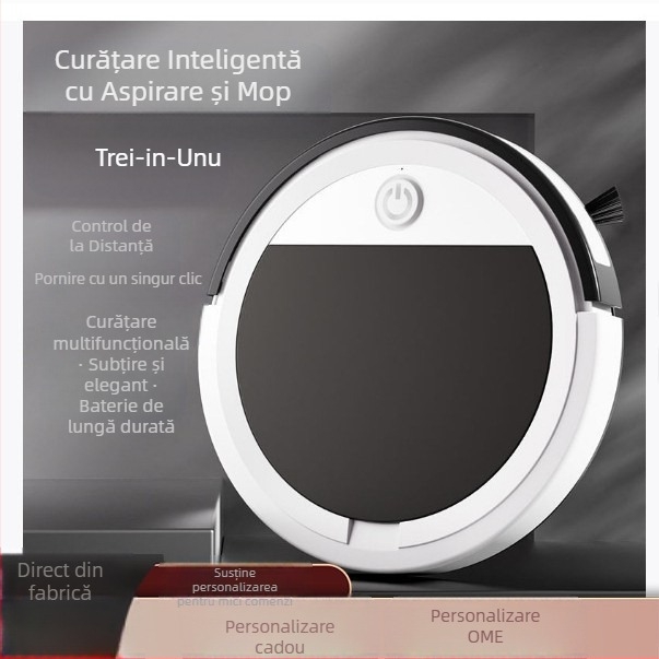 XM32 robot de curățare cu mop – telecomandă, 7.4V/15W, aspirație 2000–2999 Pa, acoperire 90–120 m², măturare, aspirare și mop într-un singur dispozitiv