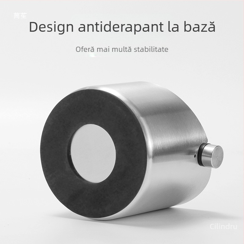 Container din oțel inoxidabil pentru zaț de cafea, cu coșuleț mini de vărsare antiaderent și strat teflon rezistent la murdărie.