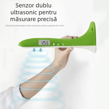 Instrument de măsurare a înălțimii – dispozitiv portabil ultrasonic pentru înălțime și greutate, interval 30–200 cm, model SG01, CABRY, alimentare cu baterii uscate