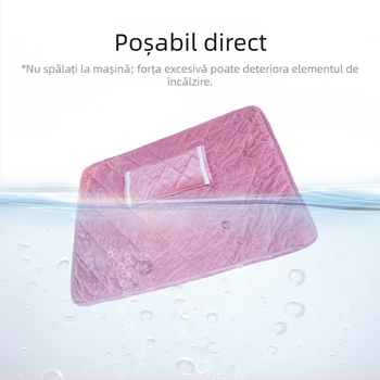 Pătură electrică USB, velur de cristal, lavabilă, temperatură constantă 45°C, 10W