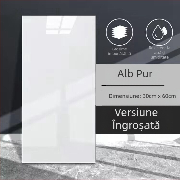 Sticker autoadeziv de perete – imitare a plăcilor de marmură, PVC, rezistent la apă, antibacterian, rezistent la umezeală, rezistent la murdărie, model 16010220, pentru living, bucătărie și dormitor