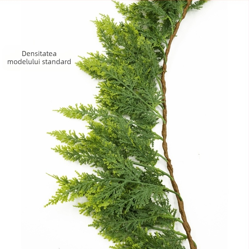 Decorațiune pentru dulap de Crăciun Norfolk Pine Rattan — PE adeziv moale, turnare din plastic moale, seria Christmas Cane, lungime și densitate personalizabile