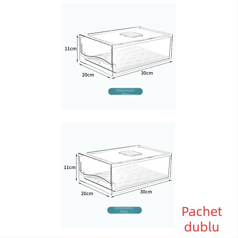 Cutie de depozitare pentru frigider cu sertar – Material: floare de mătase; Importat; Brand: Altul; Fără logo; Stil: General