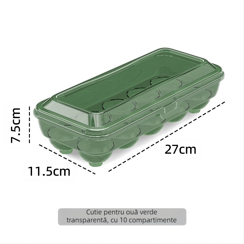 Cutie de depozitare ouă – Transparent, din plastic alimentar, sigilată, portabilă, organizator pentru frigider