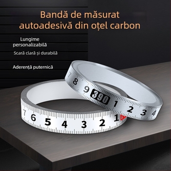 Riglă metalică adezivă cu bază autoadezivă — Model: Riglă metalică adezivă; Material: Altul; Domeniu de măsurare: Altul; Prelucrare și personalizare: Nu; Utilizare: Altă