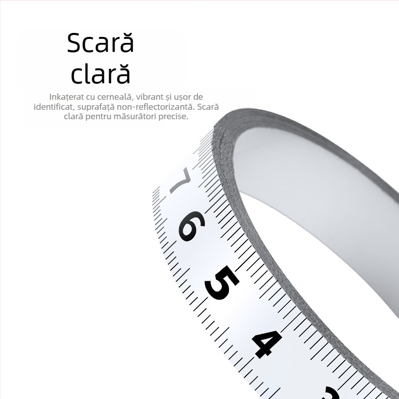 Riglă metalică adezivă cu bază autoadezivă — Model: Riglă metalică adezivă; Material: Altul; Domeniu de măsurare: Altul; Prelucrare și personalizare: Nu; Utilizare: Altă