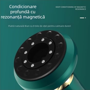 Dispozitiv electric pentru masaj și cupping cu alimentare reîncărcabilă, control prin buton, 4 viteze, reglare temperatură, baterie de 1200mAh