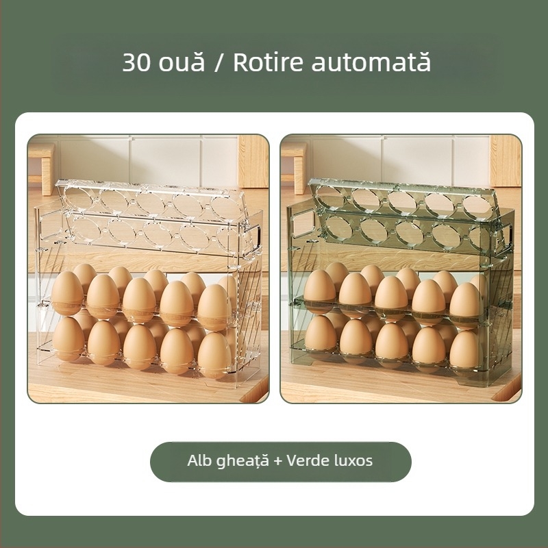 Cutie pentru ouă pentru ușa laterală a frigiderului, stil Nordic, Material: Metal, Formă: Altă